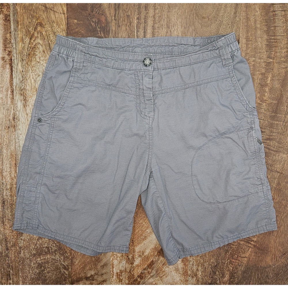 Woolrich Cargo Shorts Women Size 12 (14) Gray Hiking Utility Gorpcore Activewear